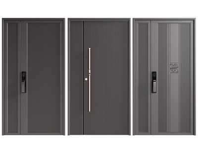 新中式子母入户平开门