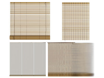 新中式竹帘、卷帘