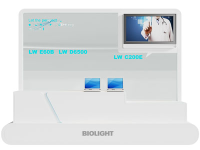 现代笔记本电脑展示柜、展台