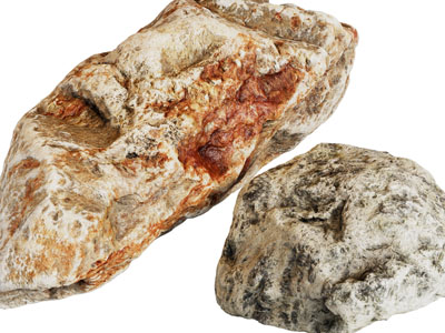 现代户外带有大理石纹理的石头