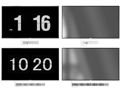 现代墙挂电视机
