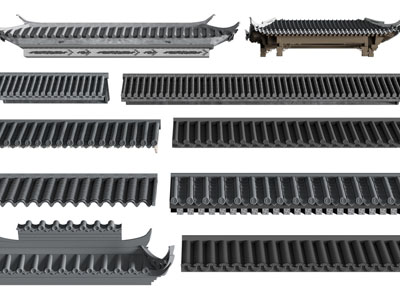 新中式房檐建筑构件
