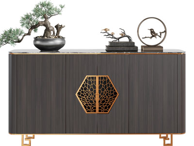 新中式玄关柜、边柜