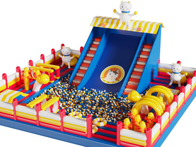 现代儿童充气城堡游乐设备3d模型 现代儿童充气城堡游乐设备