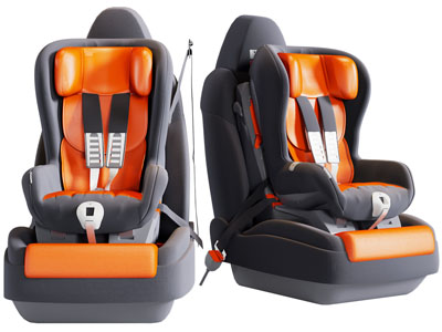 现代儿童汽车安全座椅