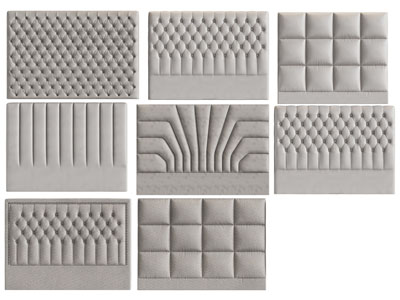 欧式软包床头背景墙3d模型 欧式软包床头背景墙