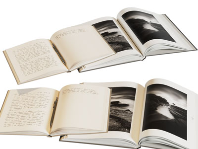 现代翻开的书本