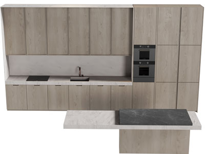 现代整体橱柜、岛台