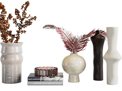 侘寂风花瓶花卉摆件组合