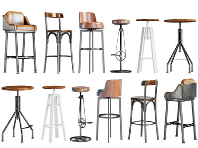 工业风loft吧椅、吧凳