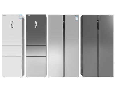 现代双开门电冰箱