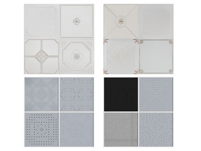 现代集成吊顶、铝扣板