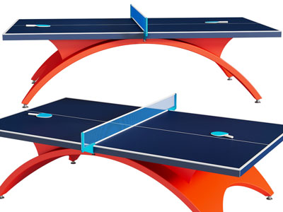 现代长方形乒乓球桌3d模型 现代长方形乒乓球桌