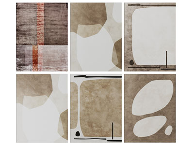 侘寂风长方形地毯3d模型 侘寂风长方形地毯