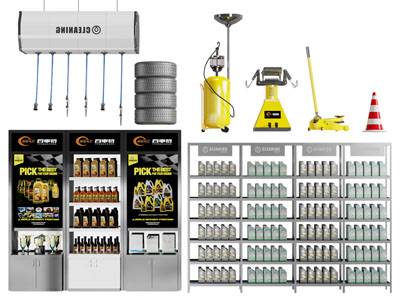 现代汽修厂商业设备3d模型 现代汽修厂商业设备