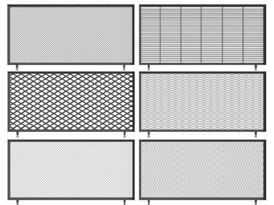工业风loft金属网栏杆、护栏、围栏3d模型 工业风loft金属网栏杆、护栏、围栏