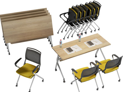 现代办公桌椅组合