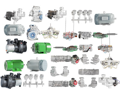 现代发动机工业设备3d模型 现代发动机工业设备