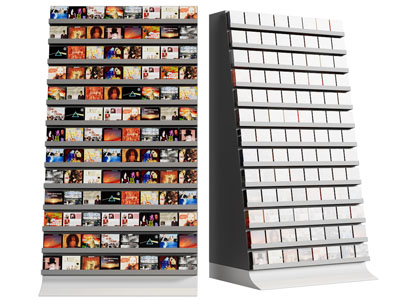 现代超市C唱片展示架、货架3d模型 现代超市C唱片展示架、货架