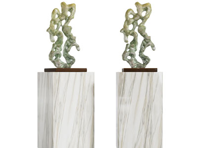 新中式假山工艺品摆件组合