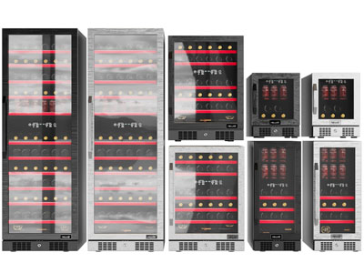 现代智能恒温酒柜3d模型 现代智能恒温酒柜