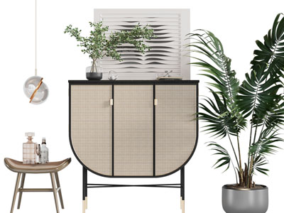 现代高脚玄关柜、边柜