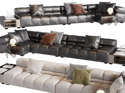 现代转角多人沙发