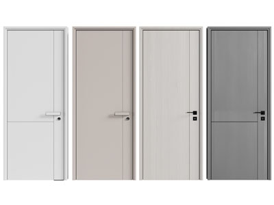 现代单扇平开门