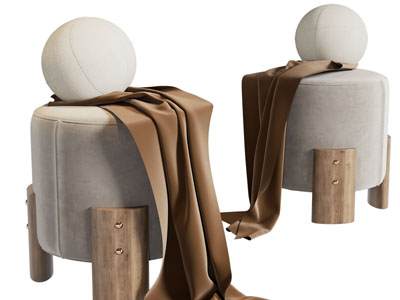 侘寂风沙发凳子