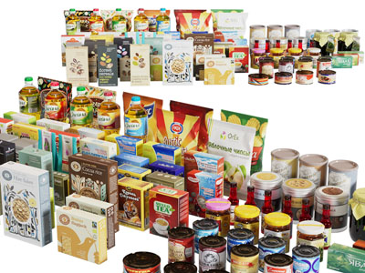 现代盒装、罐装零食罐头