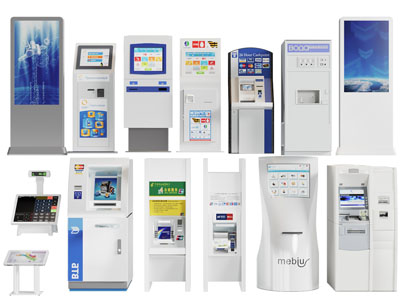 现代智能查询一体机、叫号机3d模型 现代智能查询一体机、叫号机