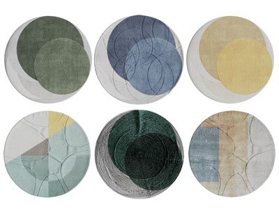 现代圆形地毯3d模型 现代圆形地毯