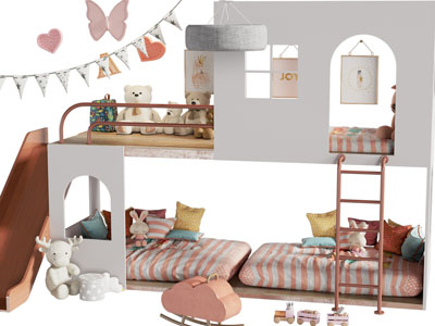 现代组合儿童上下床