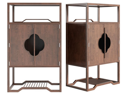 新中式玄关柜、边柜