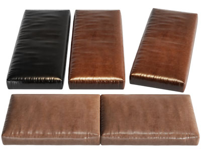 现代皮质长方形坐垫