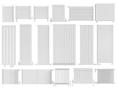 现代暖气管、暖气片3d模型 现代暖气管、暖气片