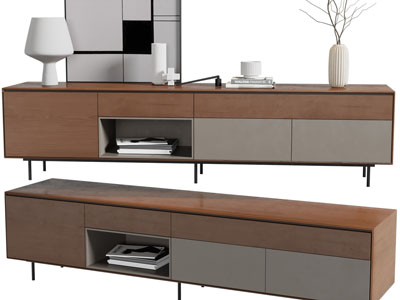 现代长方形电视柜