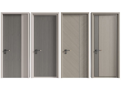 现代实木单扇平开门