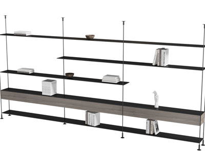 现代开放式装饰柜