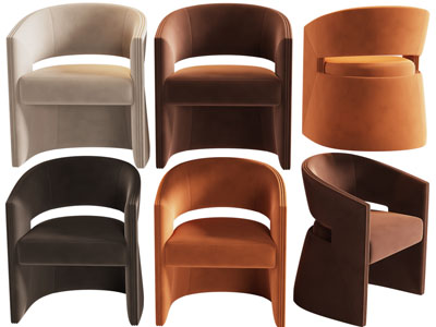 现代布艺休闲椅子