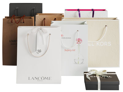 现代手提纸袋、礼品袋、包装袋