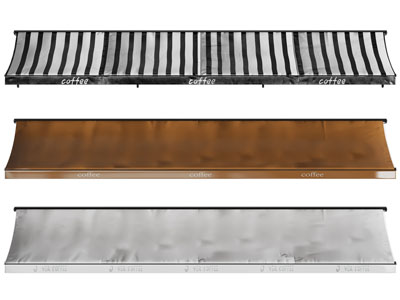 现代咖啡馆遮阳棚、雨棚