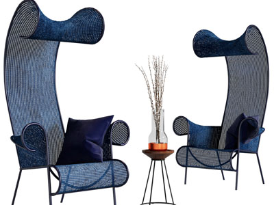 现代铁艺休闲椅子