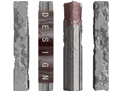 工业风loft破旧水泥柱子3d模型 工业风loft破旧水泥柱子