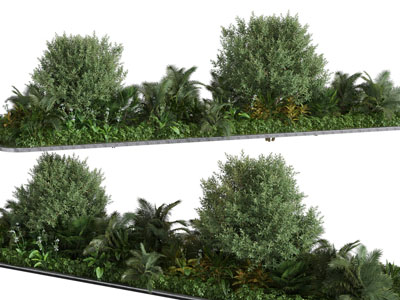 现代花坛花草树木景观园艺小品