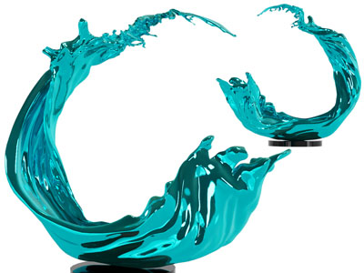 现代浪花雕塑雕刻3d模型 现代浪花雕塑雕刻