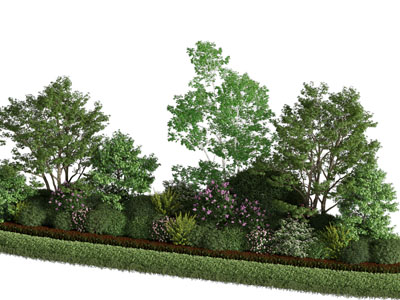 现代花坛花草绿植景观园艺小品