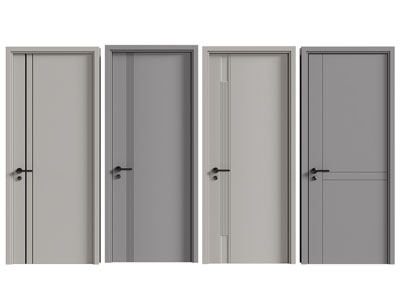 现代单扇平开门