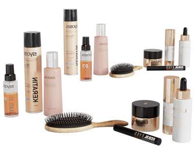 现代梳子、护肤品化妆品