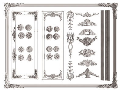 欧式石膏线、角线、雕花构件